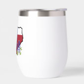 Texas Flag & Blume Bluebonnet mit Individuelle Nam (Links)