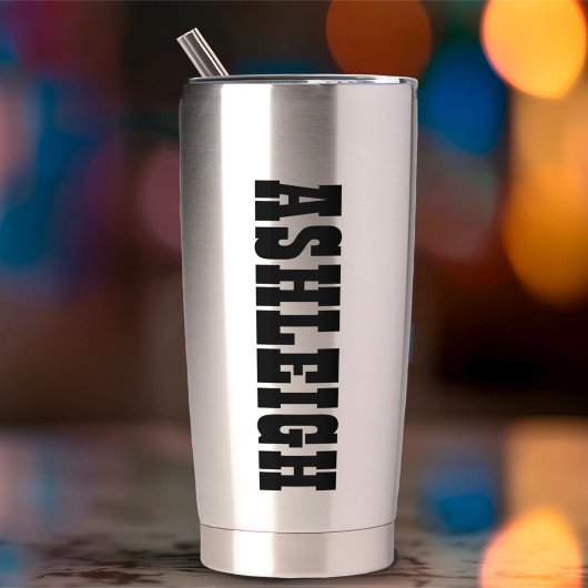 Texas Flag & Blume Bluebonnet mit Individuelle Nam Thermobecher