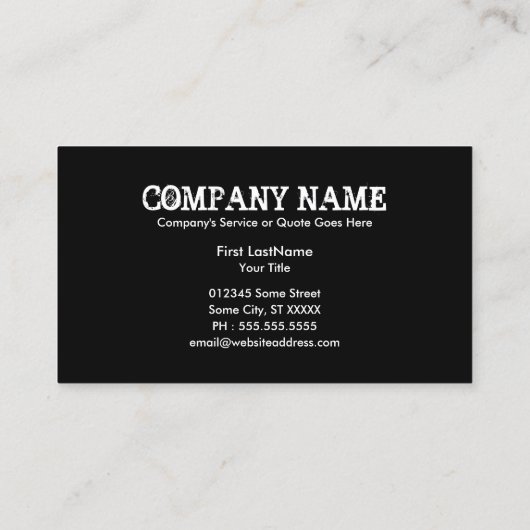 Texas Flag Business Card Visitenkarte (Rückseite)