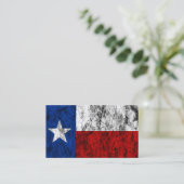 Texas Flag Business Card Visitenkarte (Stehend Vorderseite)