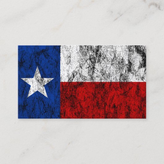 Texas Flag Business Card Visitenkarte (Vorderseite)