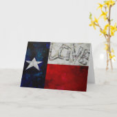 Texas Flag Card Karte (Gelbe Blume)