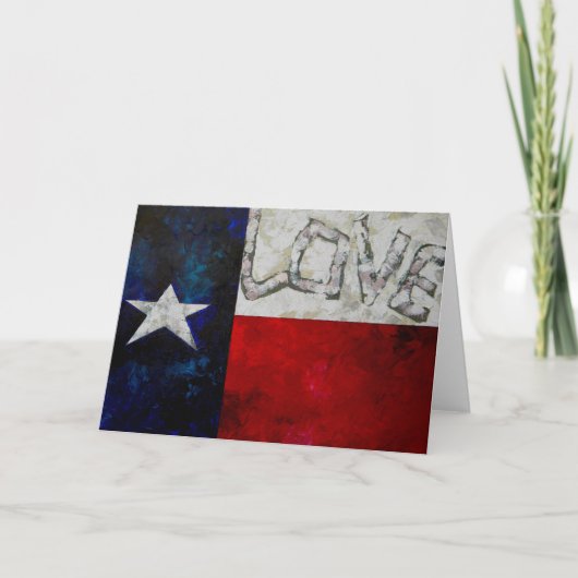 Texas Flag Card Karte (Vorderseite)