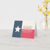Texas Flag Country Season's Greetings Card Karte (Gelbe Blume)