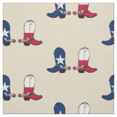 Texas Flag Cowboy Boost 2 Farbhintergrund Stoff (Muster)