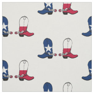 Texas Flag Cowboy Boost 2 Farbhintergrund Stoff