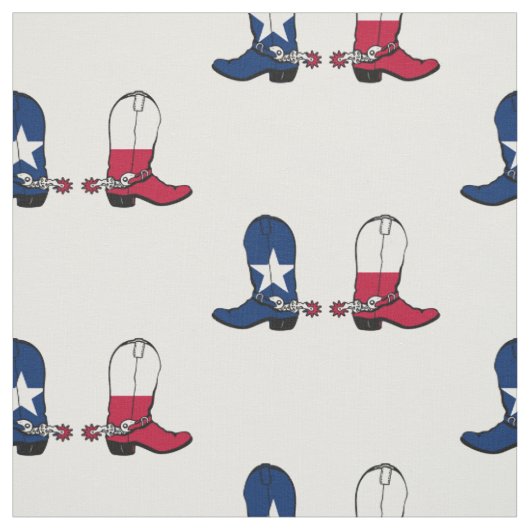Texas Flag Cowboy Boost 2 Farbhintergrund Stoff (Muster)