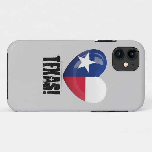 Texas Flag Cutout Case-Mate iPhone Hülle (Rückseite (Horizontal))