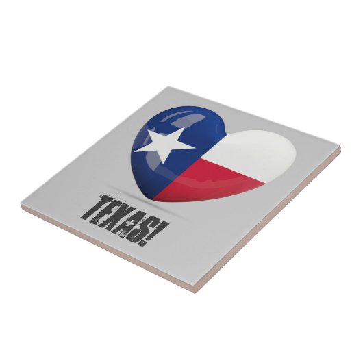 Texas Flag Cutout Fliese (Seite)