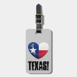 Texas Flag Cutout Gepäckanhänger
