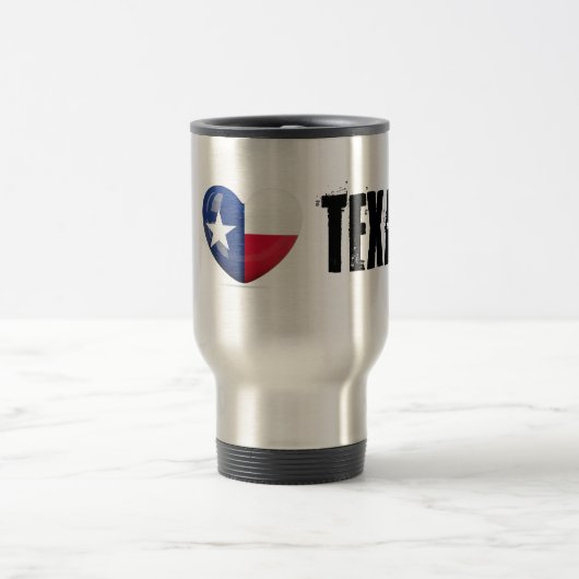 Texas Flag Cutout Reisebecher (Mittel)