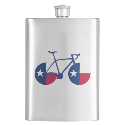 Texas Flag Cycling Flachmann (Vorderseite)