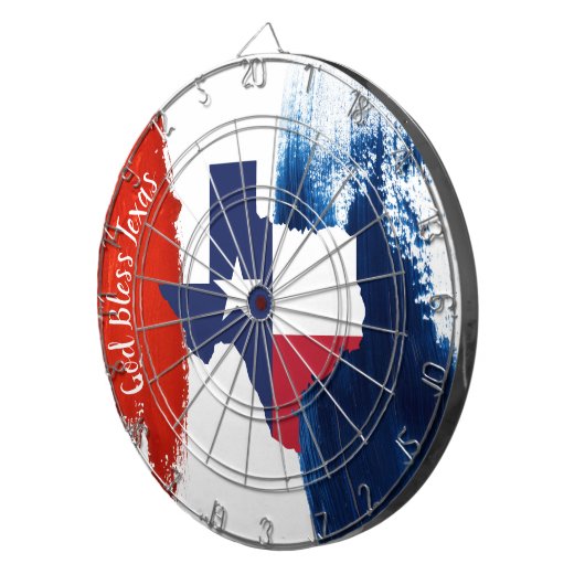 Texas Flag Dart Board Dartscheibe (Vorderseite rechts)
