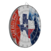 Texas Flag Dart Board Dartscheibe (Vorderseite Links)