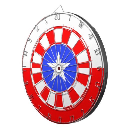 Texas flag dartboard dartscheibe (Vorderseite rechts)