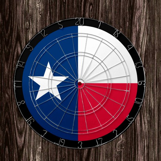 Texas Flag Dartboard & Texas / USA Spielbrett Dartscheibe