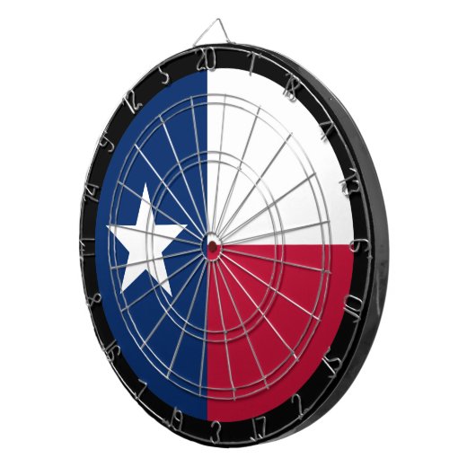 Texas Flag Dartboard & Texas / USA Spielbrett Dartscheibe (Vorderseite rechts)
