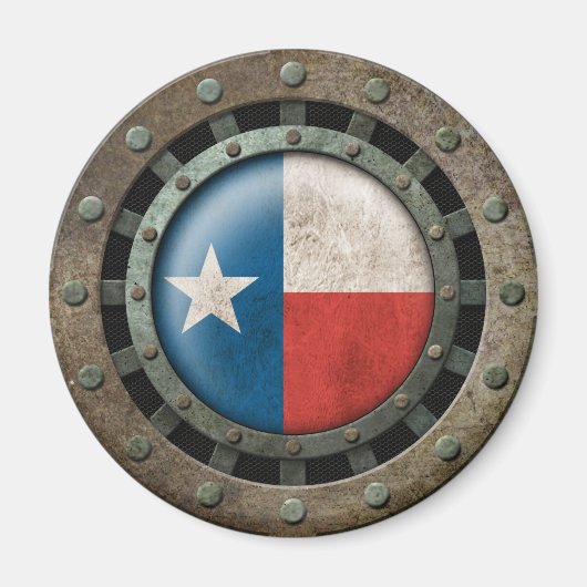 Texas-Flag-Disk für Industriestahl Graphic Magnet (Vorne)