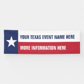 Texas-Flag-Event-Banner mit Ihren Informationen Banner (Horizontal)