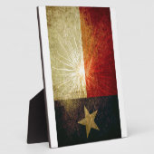 Texas Flag Firework Fotoplatte (Seite)