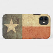 Texas Flag - Grunge Case-Mate iPhone Hülle (Rückseite (Horizontal))