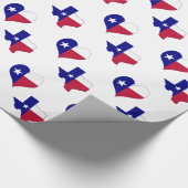 Texas Flag Karte mit Herz Geschenkpapier (Ecke)