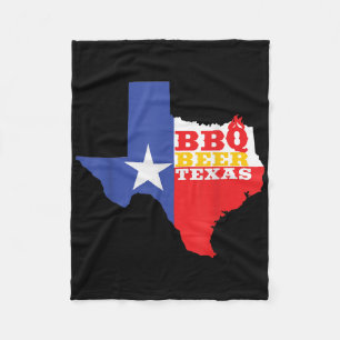 Texas Flag Karte Summer Barbecue Funny Beer Grille Fleecedecke