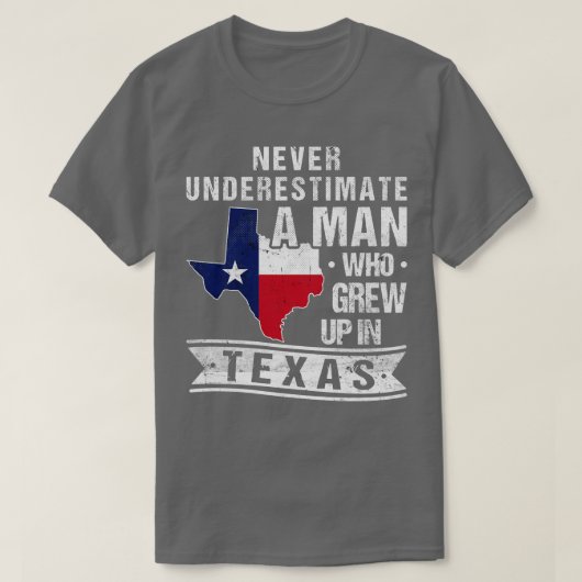 Texas Flag Karte Vintag Men Texas T-Shirt (Design vorne)