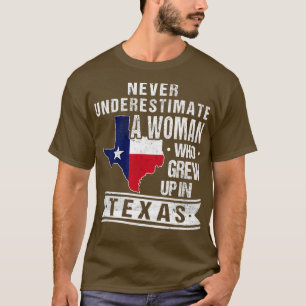 Texas Flag Karte Vintag Texas Girl T-Shirt