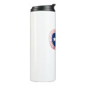 Texas Flag Kletterer Carabiner Thermosbecher (Nach links gedreht)