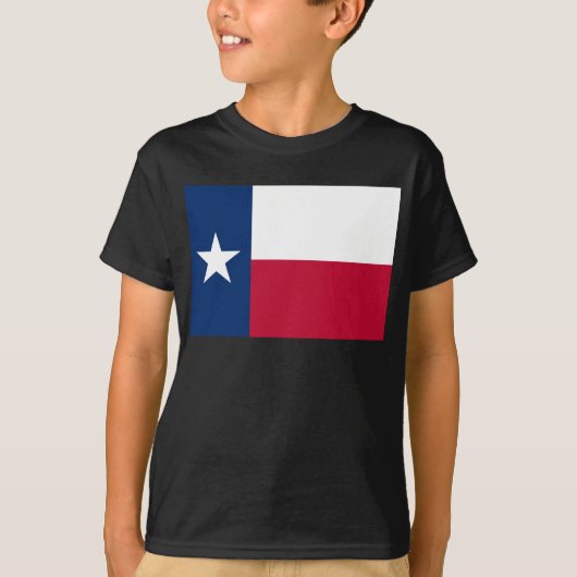 Texas Flag: Langorne, der texanische einstündige S T-Shirt (Vorderseite)