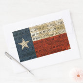 Texas Flag Lizenzschild Art Lone Star Aufkleber (Umschlag)