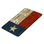 Texas Flag Lizenzschild Art Lone Star Staat Magnet (Linke Seite)