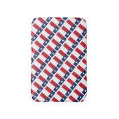 TEXAS FLAG Lone Star Staat Decorative Badematte (Vorderseite Vertikal)