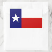 Texas Flag Lone Star Staat Gepäckaufkleber Rechteckiger Aufkleber (Tasche)