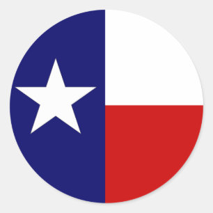 Texas Flag Lone Star Staat Travel Circle Aufkleber