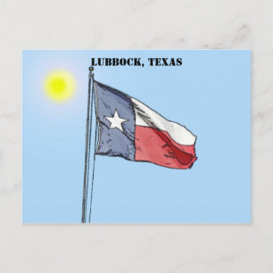 Texas Flag, Lubbock, Texas Postkarte