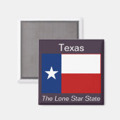 Texas Flag Magnet (Vorderseite/Rückseite)