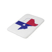Texas Flag Map Badematte (Schrägansicht)
