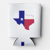 Texas Flag Map Dosenkühler (Vorderseite)