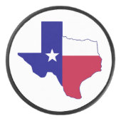 Texas Flag Map Eishockey Puck (Vorderseite)