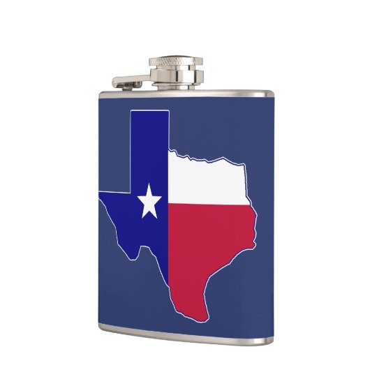Texas Flag Map Flachmann (Links)