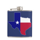 Texas Flag Map Flachmann (Vorderseite)