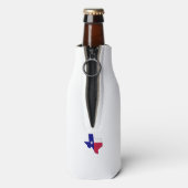 Texas Flag Map Flaschenkühler (Flasche Rückseite)