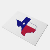 Texas Flag Map Fußmatte (Schrägansicht)