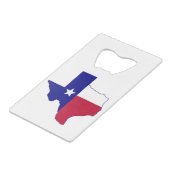 Texas Flag Map Geldbeutel Flaschenöffner (Vorderseite Schrägansicht)