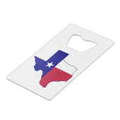 Texas Flag Map Geldbeutel Flaschenöffner (Rückseite Schrägansicht)