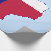 Texas Flag Map Geschenkpapier (Ecke)