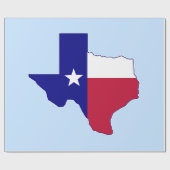 Texas Flag Map Geschenkpapier (Flach)