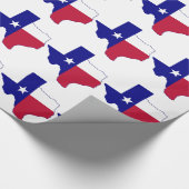 Texas Flag Map Geschenkpapier (Ecke)